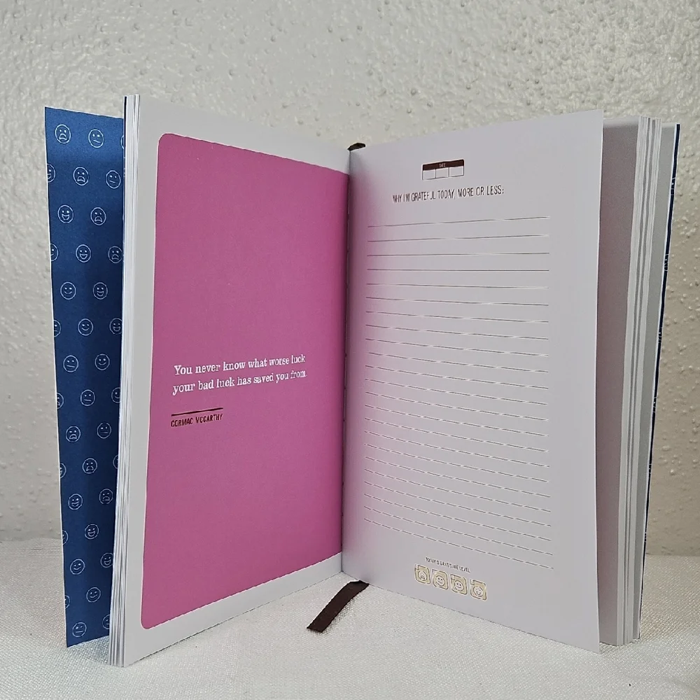 Orange 'Ok Fine, I'm Grateful!' Knock Knock Daily journal
